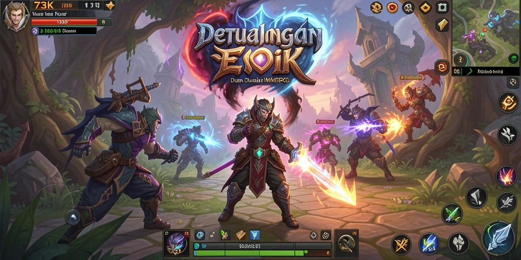 Menampilkan gameplay seru dan interaksi pemain di dunia MMORPG