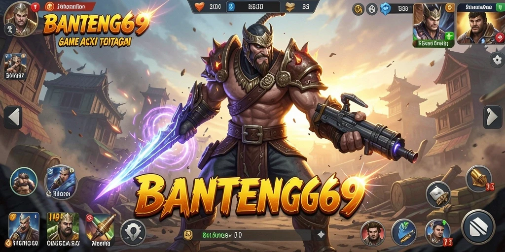 Tangkapan layar BANTENG69 menampilkan aksi intens dan grafis menawan.