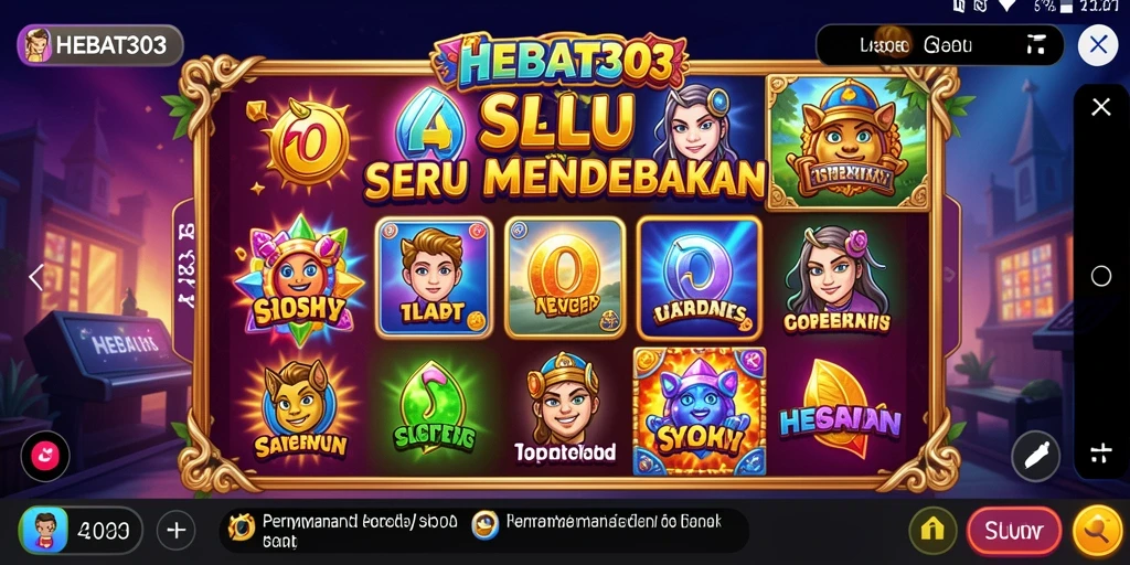Screenshot gameplay HEBAT303 menampilkan keseruan permainan slot.