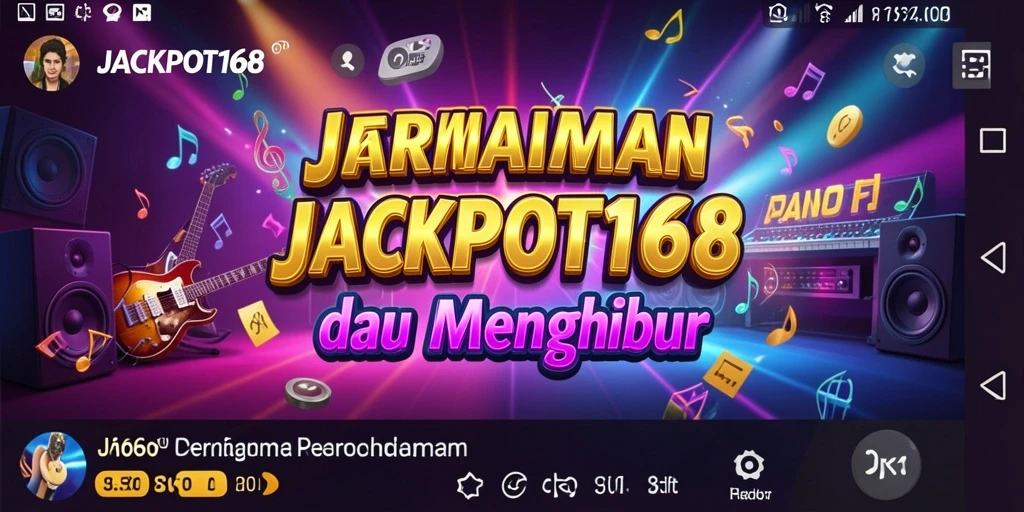 Tampilan gameplay seru di JACKPOT168 dengan alunan musik yang menarik.