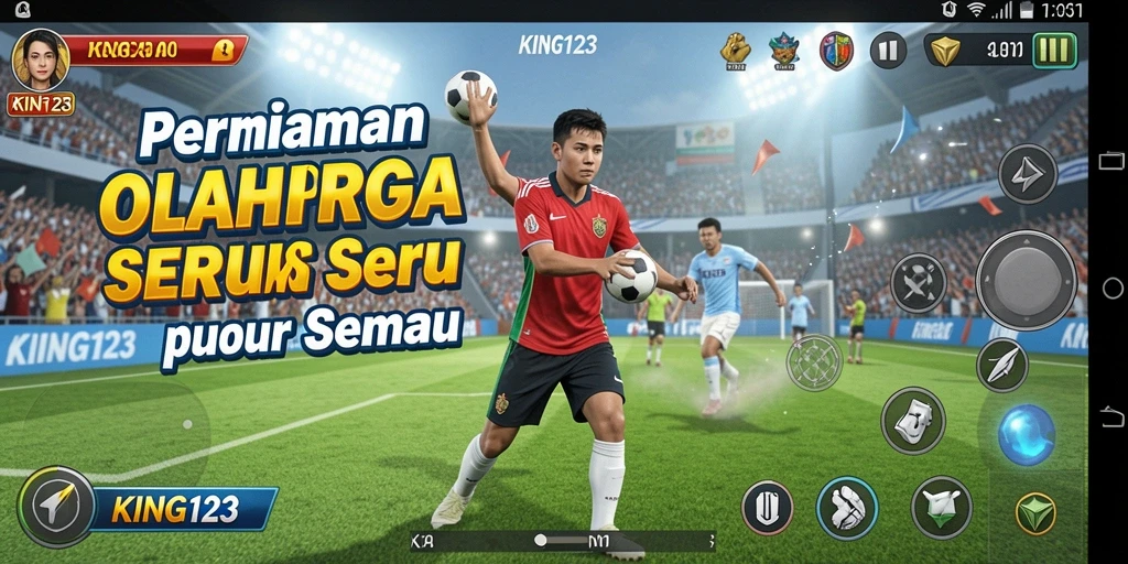 Tampilan gameplay menarik KING123 dalam aksi olahraga.