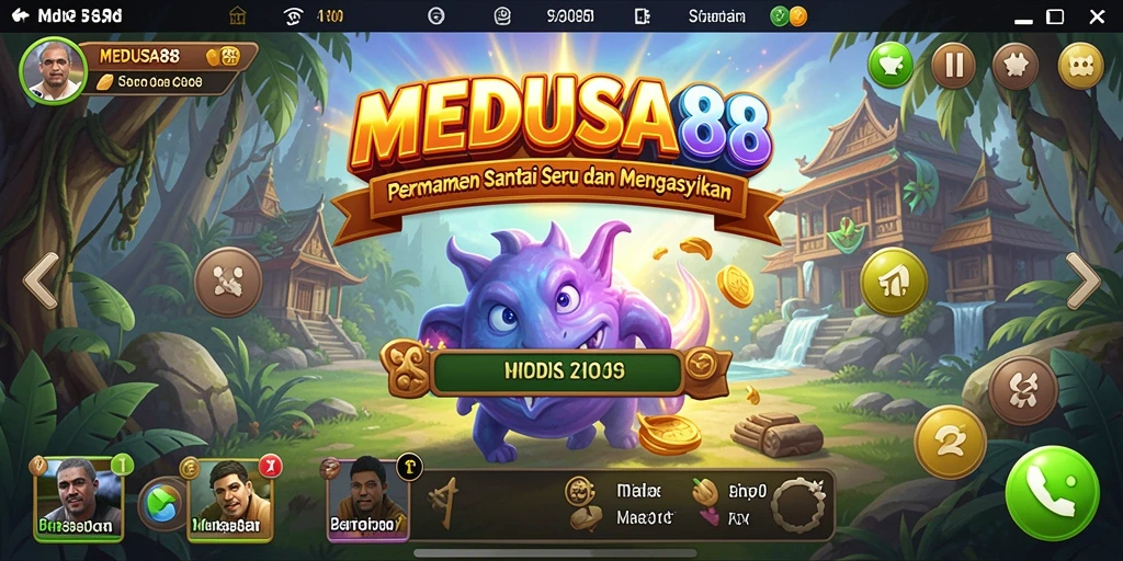 Tampilan gameplay MEDUSA88 yang menawan dan seru.
