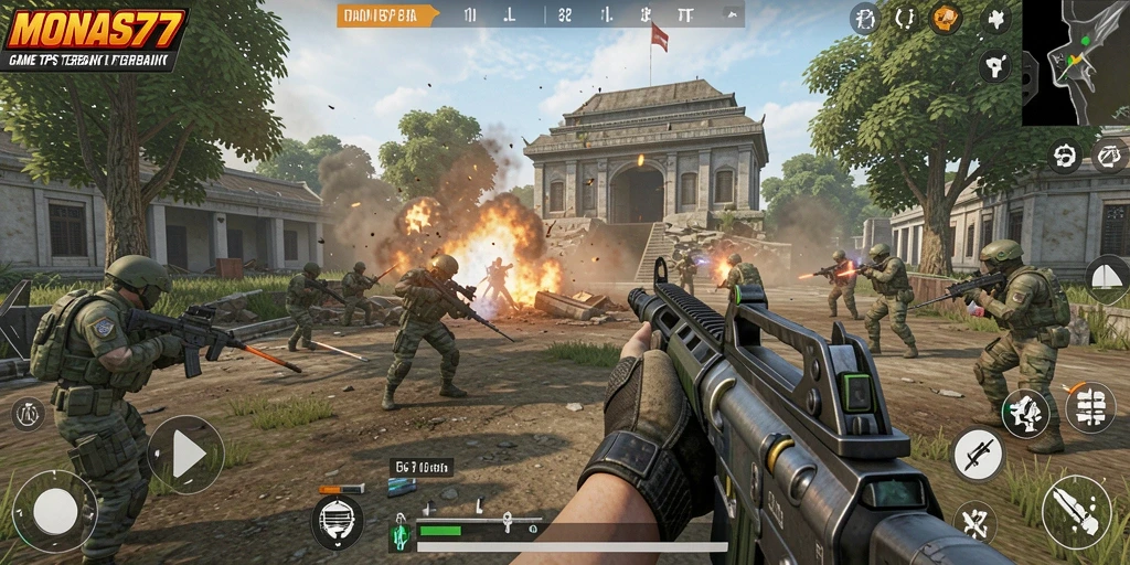 Gameplay seru MONAS77 dengan grafis memukau di medan perang.