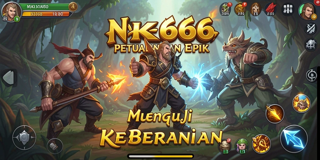 Screenshot gameplay NK666 menampilkan aksi petualangan yang mendebarkan.