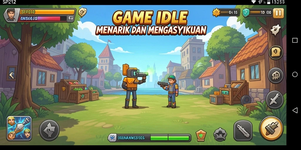 Tampilan gameplay SP212 yang menarik dan penuh warna.